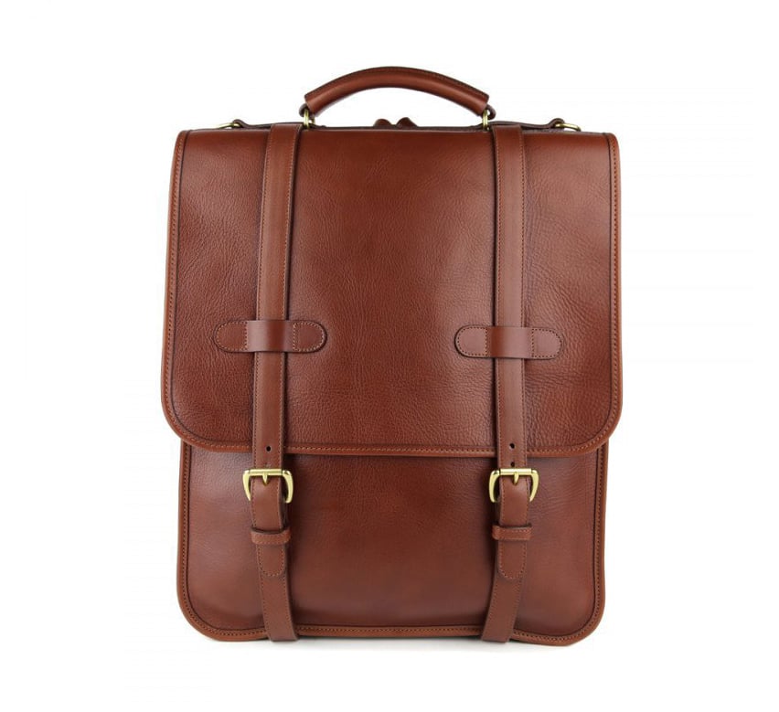 Leather Buckle Backpack