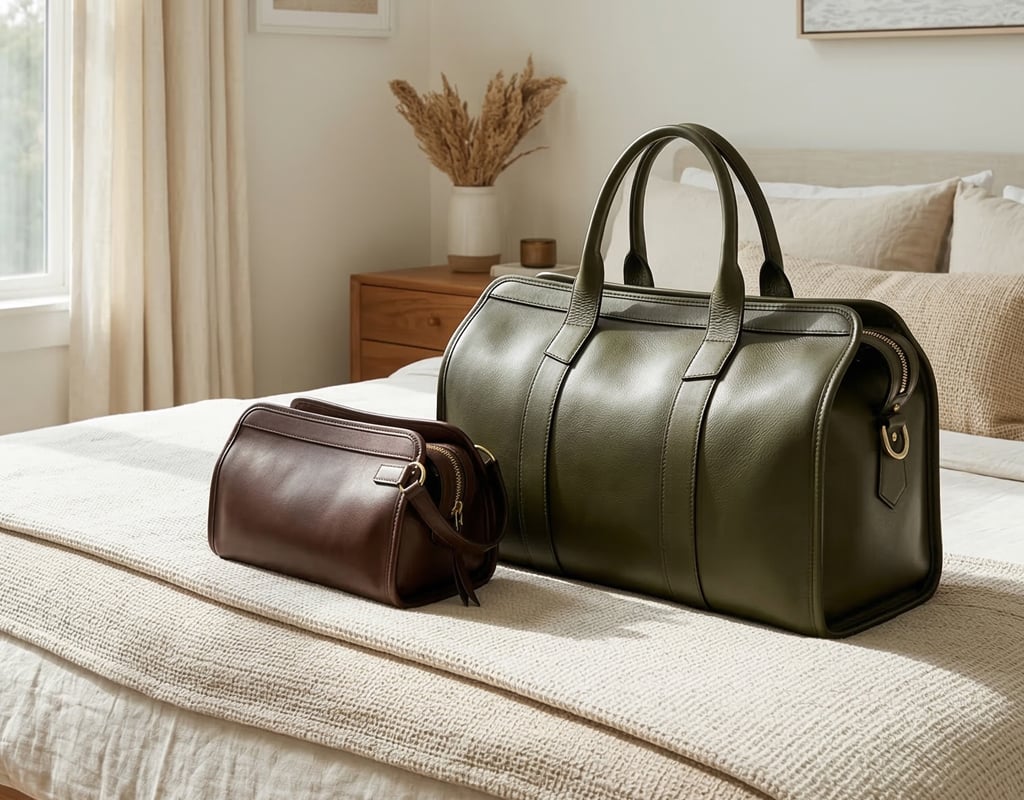 Leather Travel Luggage