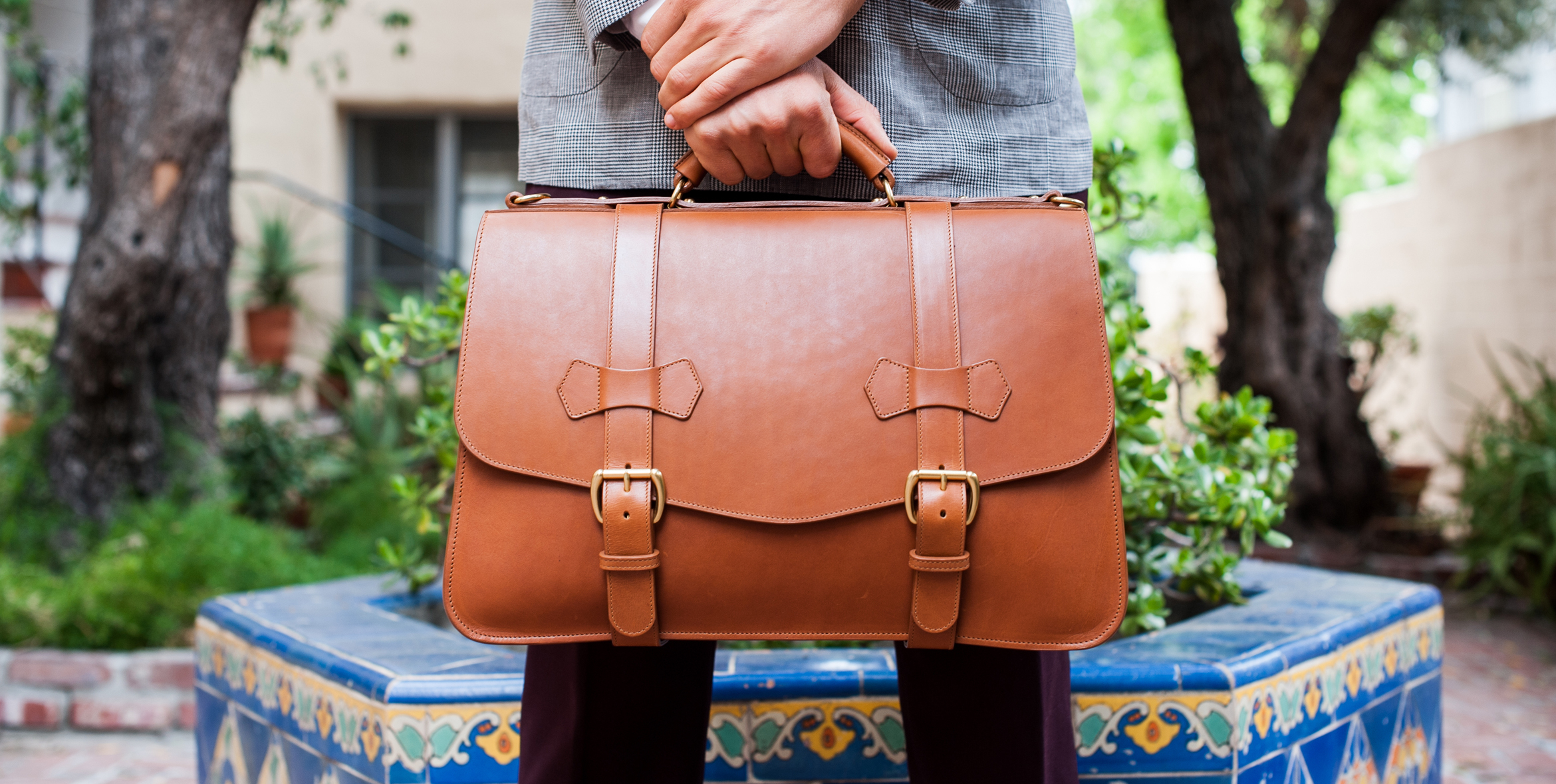 clegg leather briefcase