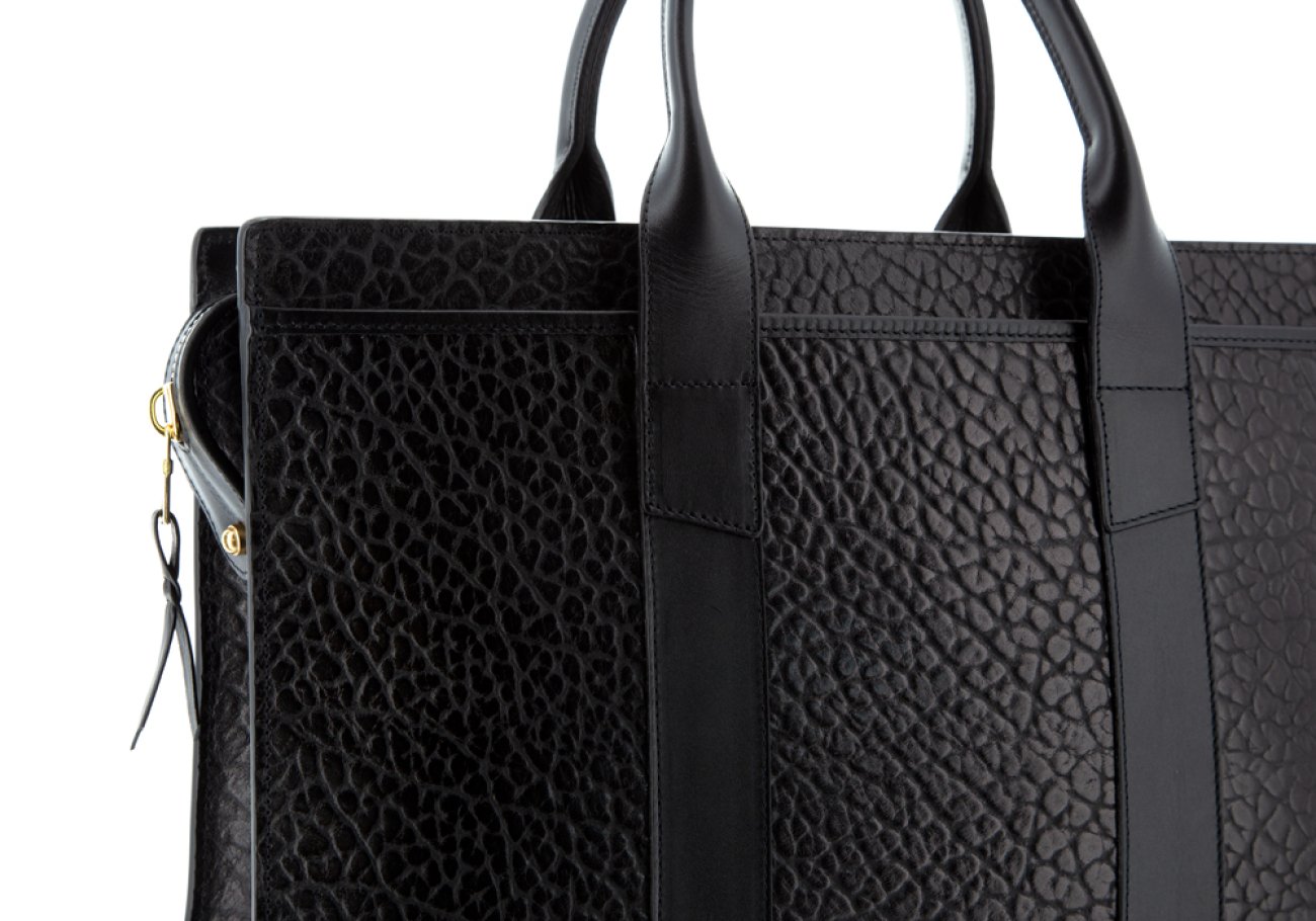 その他 Unbranded [Import anglais] w17b8b5 ZIP-TOP BRIEFCASE-Black-Double Frank Clegg Leatherworks