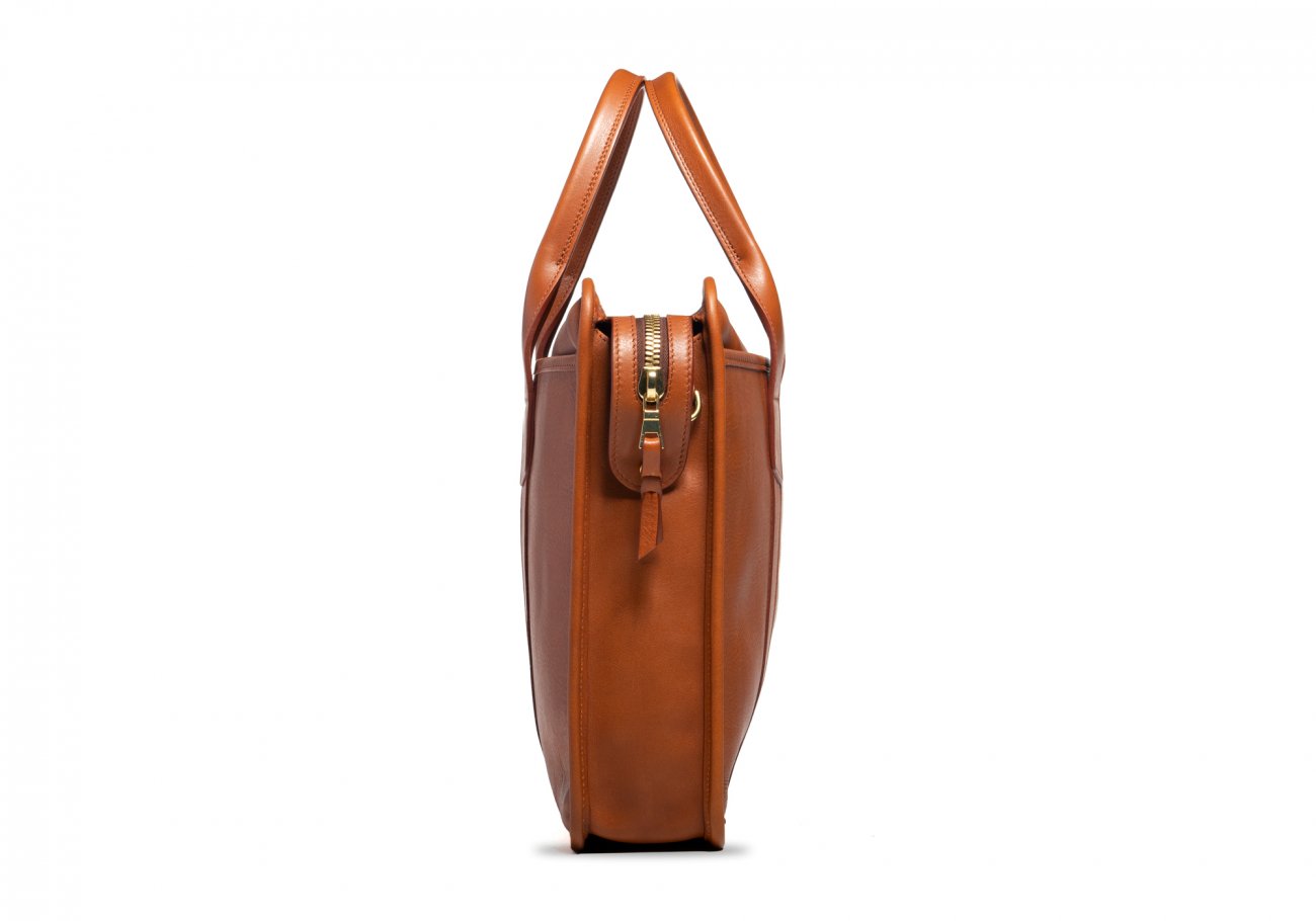 Leather Zipper Briefcase for Men | Handmade Briefcase | Frank Clegg ...
