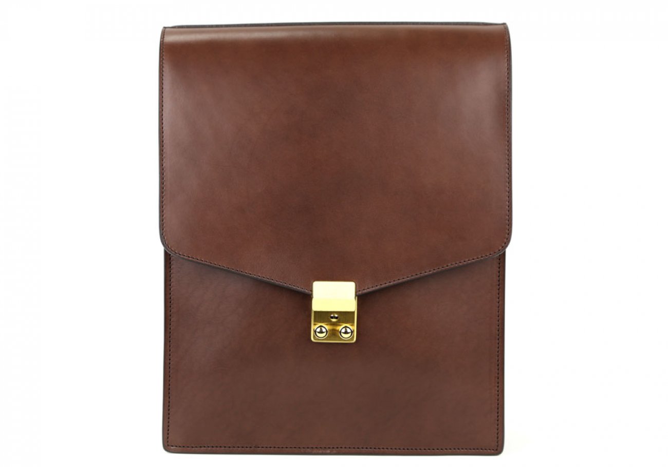 Executive Lock Satchel | Handmade Leather Crossbody & Shoulder Bags ...
