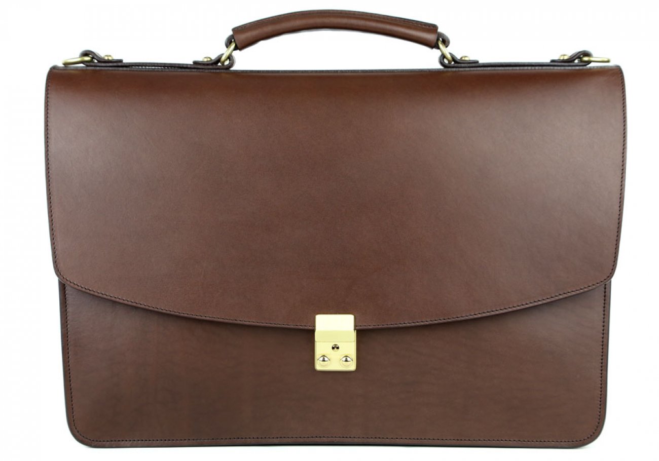 Wall Street Briefcase| Frank Clegg Leatherworks