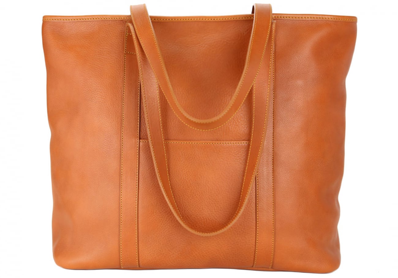 Large Laurelie Leather ZipTop Tote Leather Handbags for Women