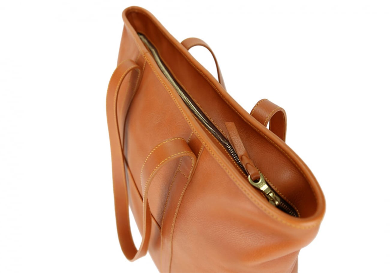Large Laurelie Leather ZipTop Tote Leather Handbags for Women Frank Clegg Leatherworks