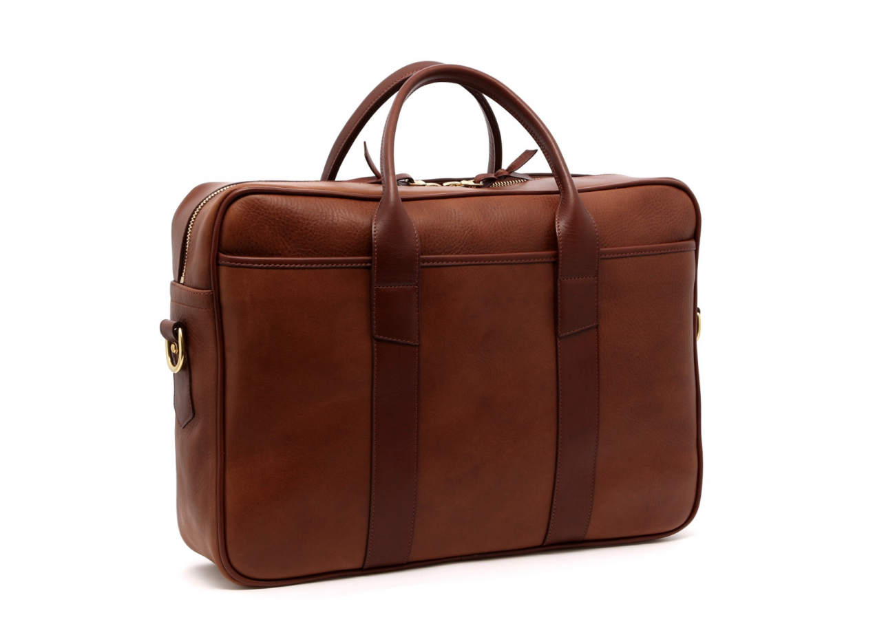 Leather Commuter Briefcase Walnut Leather3 Leather Commuter Briefcase Walnut Leather3