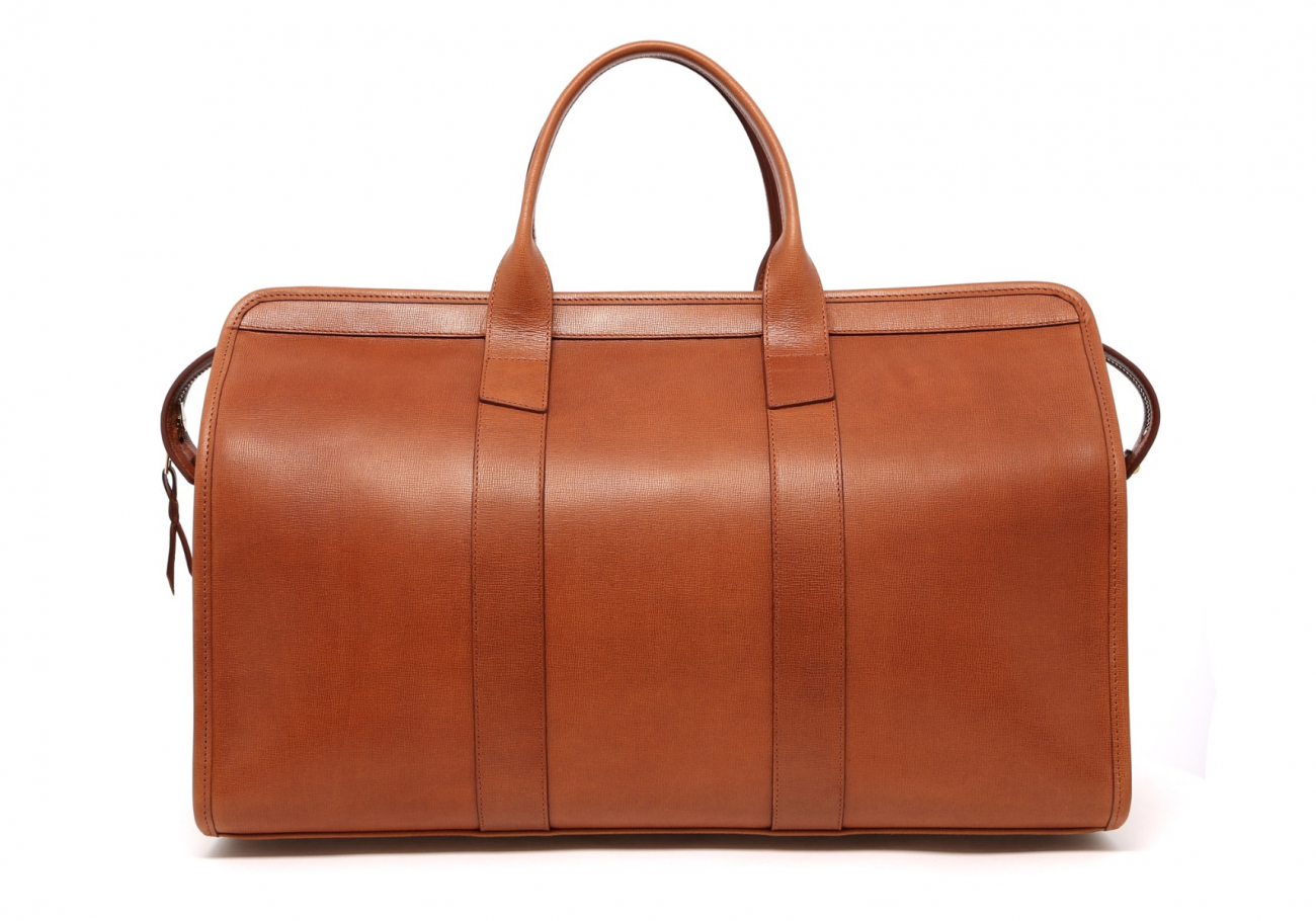 Leather Travel Duffle Cognac Hatch Grain2 Leather Travel Duffle Cognac Hatch Grain2