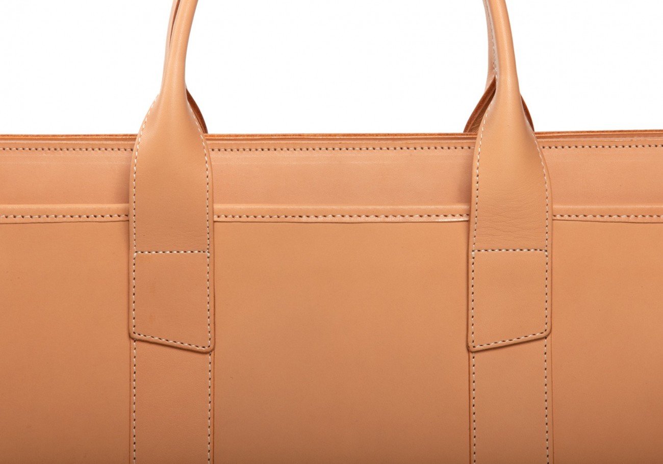 Leather Zip Top Briefcase Made in America Frank Clegg Leatherworks