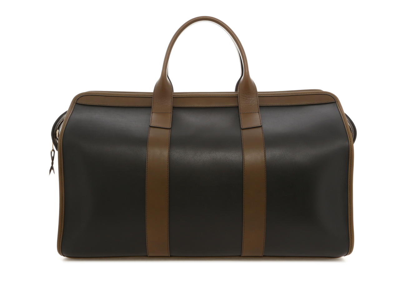 Signature Travel Duffle - Black/Olive/Chocolate - Harness Leather ...