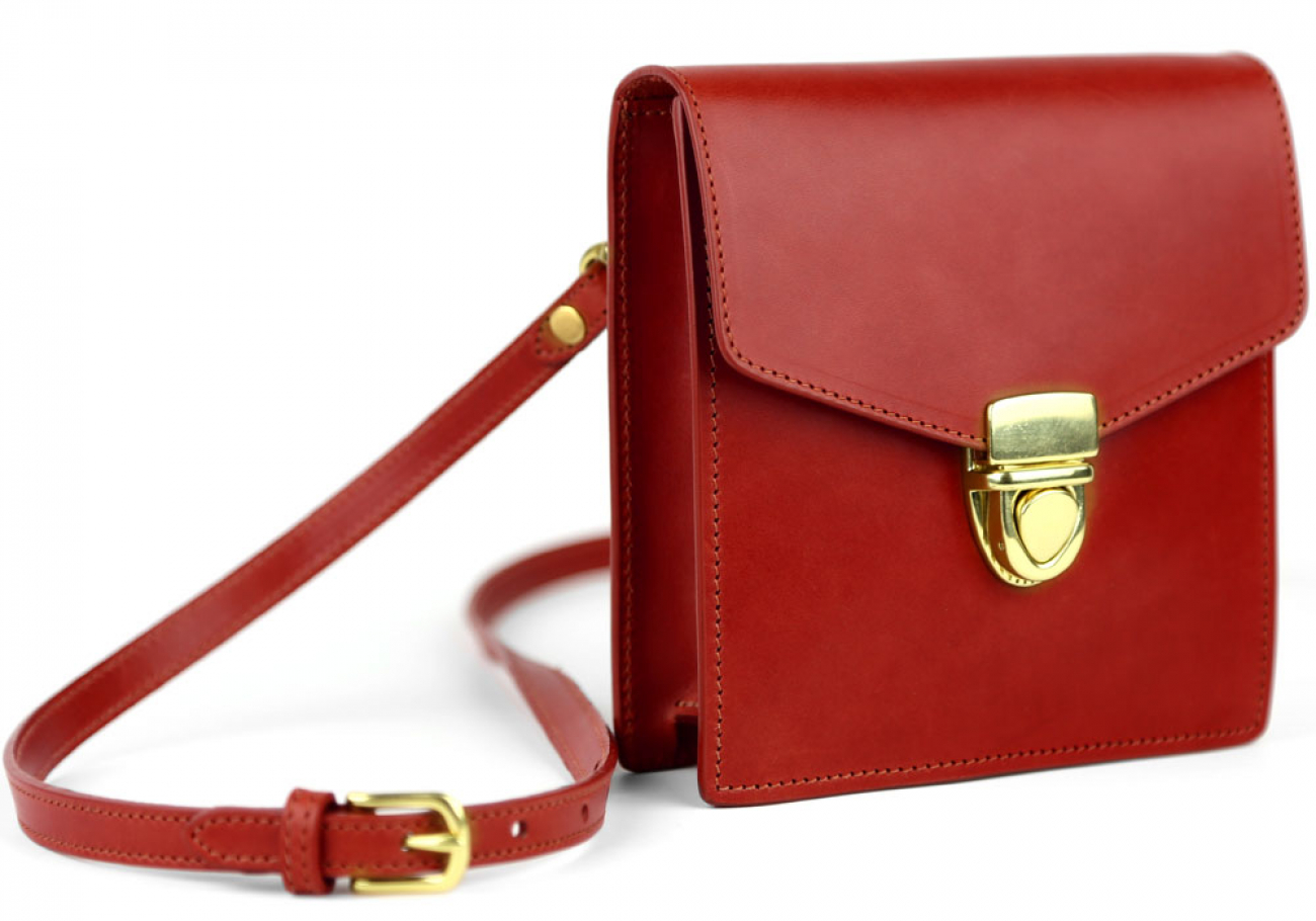 Handmade Leather Lock Shoulder Bag | Leather Crossbody & Shoulder Bags ...