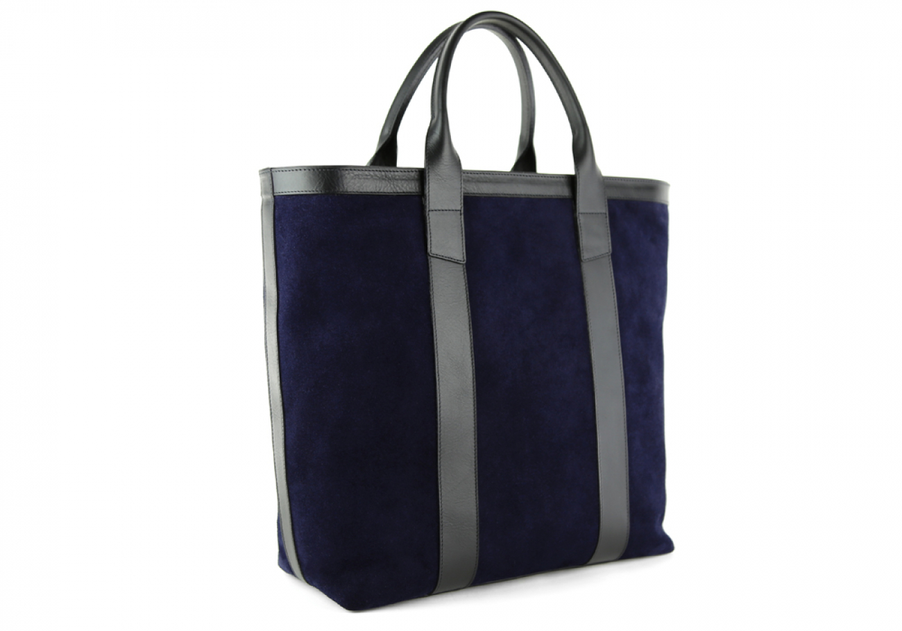 Tall Suede Tote Bag| Frank Clegg Leatherworks