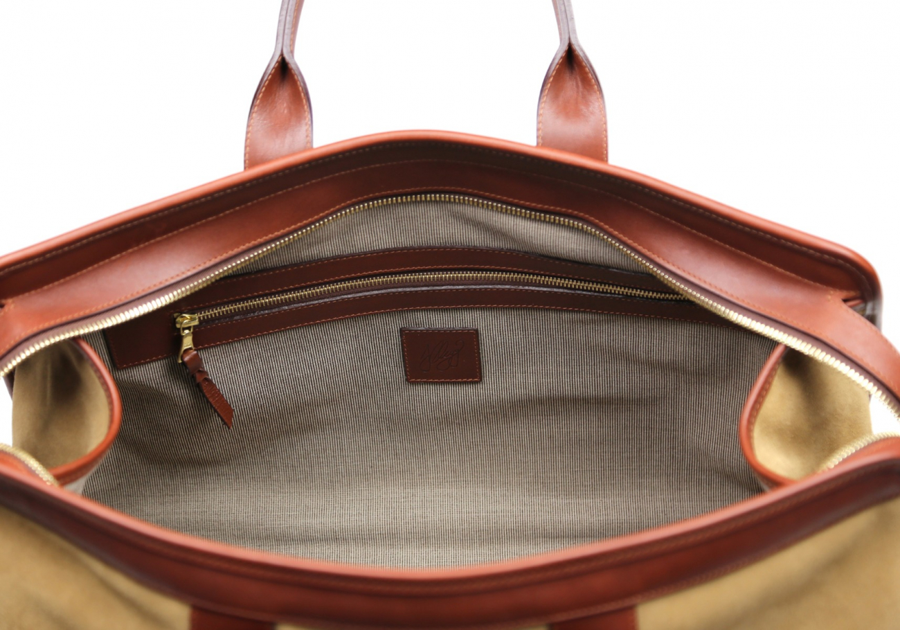 Suede Duffle Bag | Handmade Weekender Bags | Frank Clegg Leatherworks