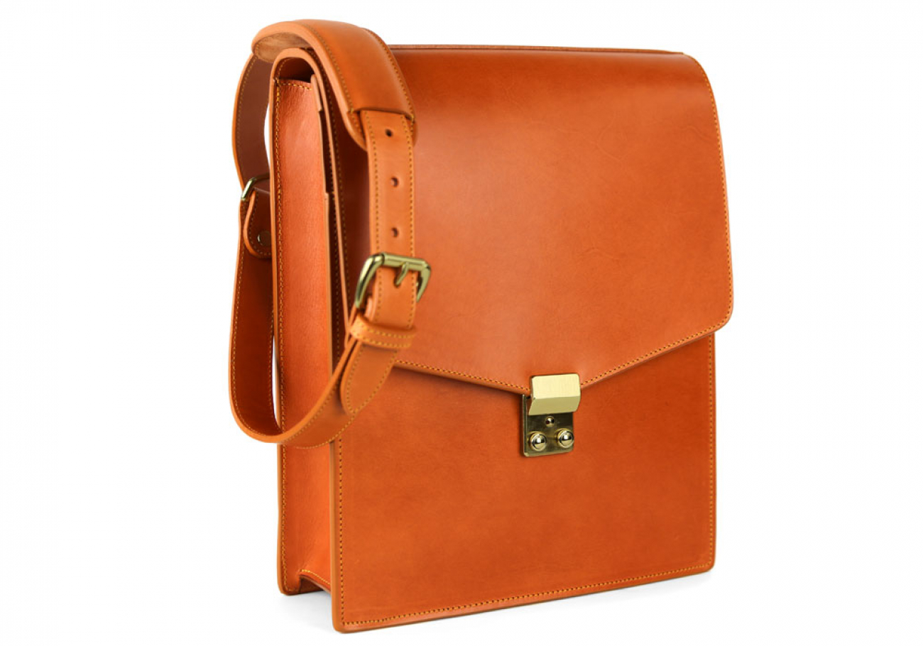 Executive Lock Satchel | Handmade Leather Crossbody & Shoulder Bags ...