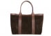 Chocolate Large Suede Tote Made In Usa Frank Clegg 1