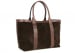 Chocolate Large Suede Tote Made In Usa Frank Clegg 2