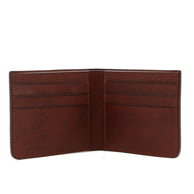 Bifold Wallet - Brown - Scotch Grain Leather in 