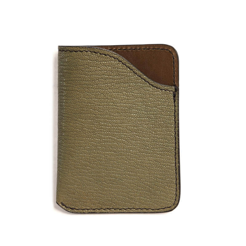Card Wallet-Mint in goat skin