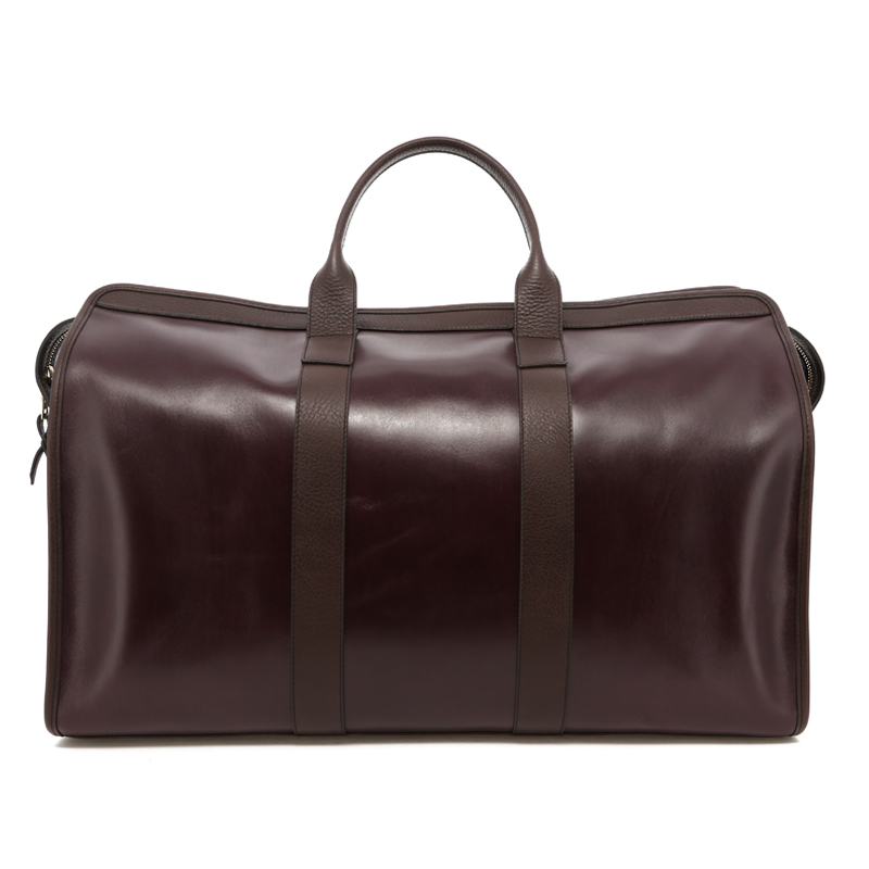 Compass Duffle - Eggplant / Brown Trim - Belting in 