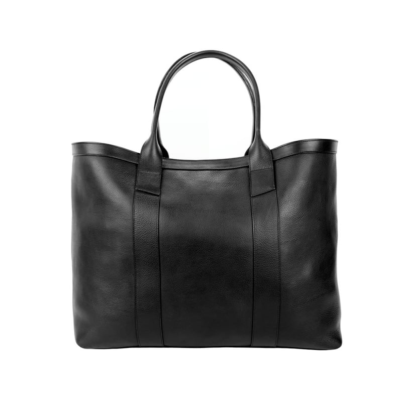 Signature Working Tote in smooth tumbled leather