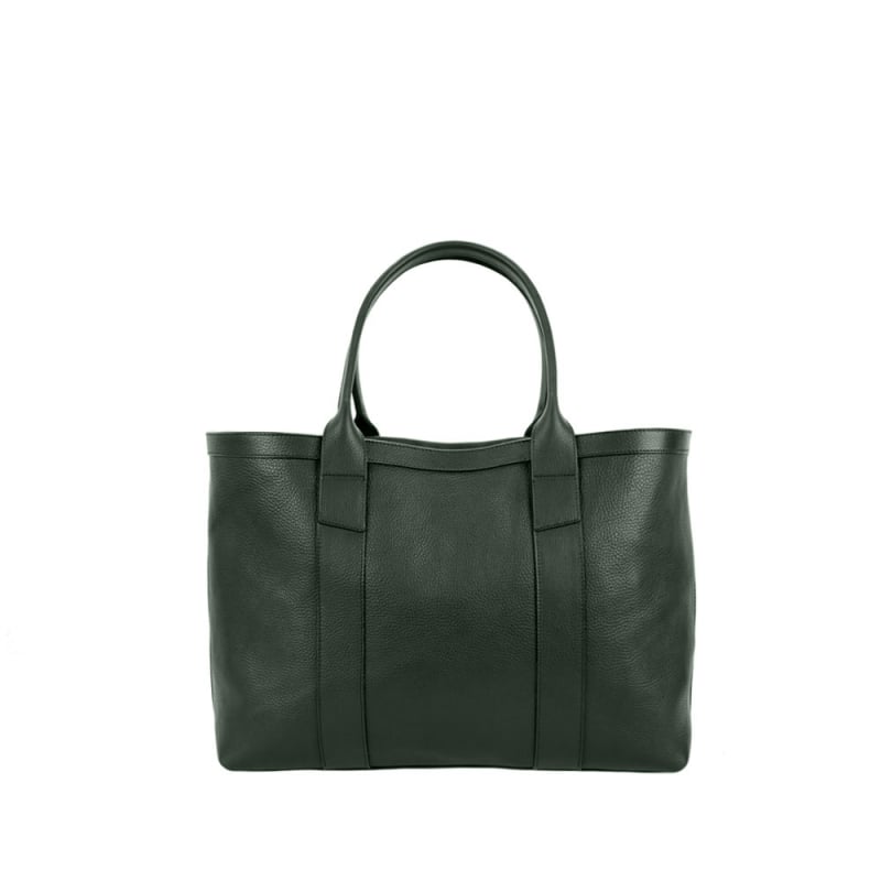 Small Working Tote in smooth tumbled leather