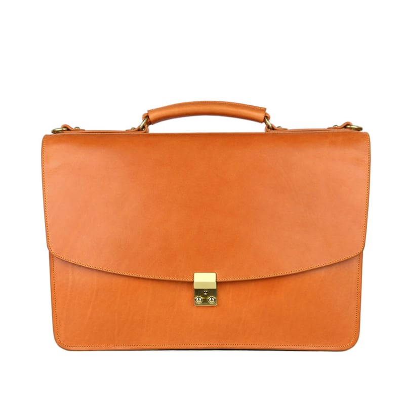 The Wall Street Briefcase in Harness Belting Leather