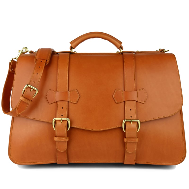 Oversized Leather Briefcase