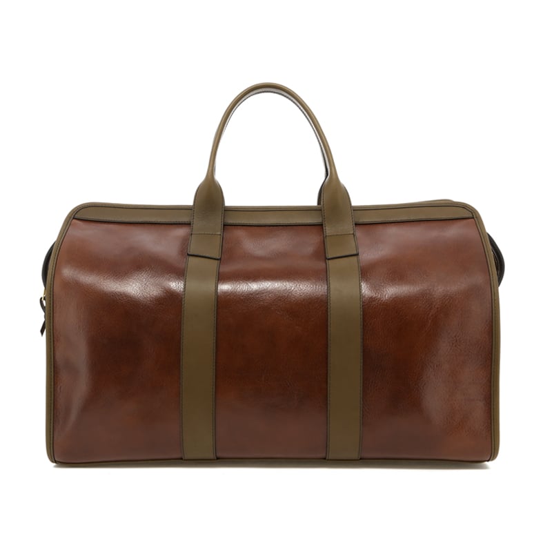 Signature Travel Duffle - Hazelnut/Olive Trim - Belting Leather in 