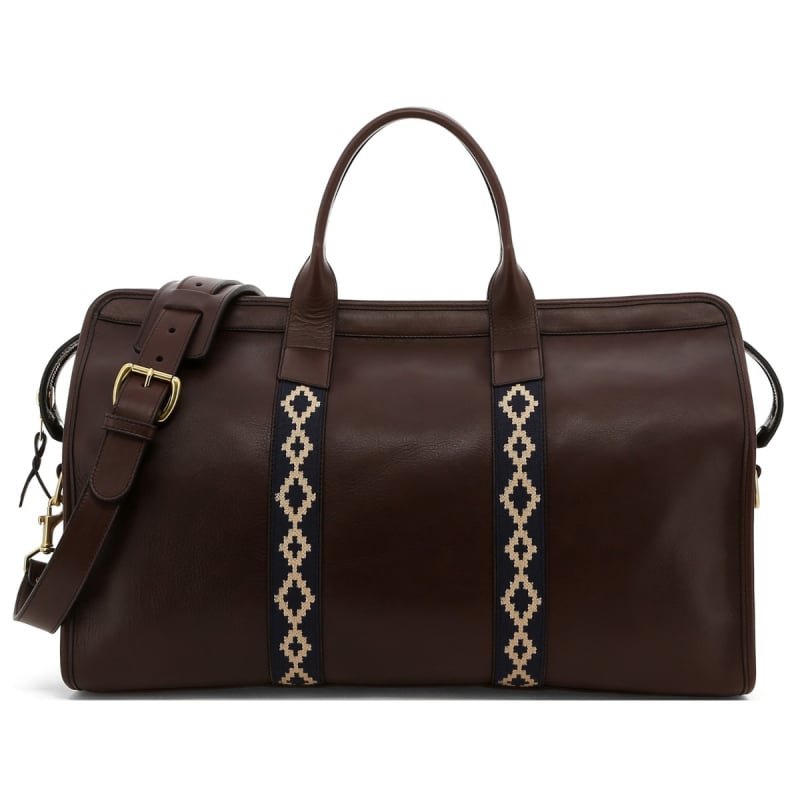 La Matera x Frank Clegg Signature Duffle  in Smooth Tumbled Leather
