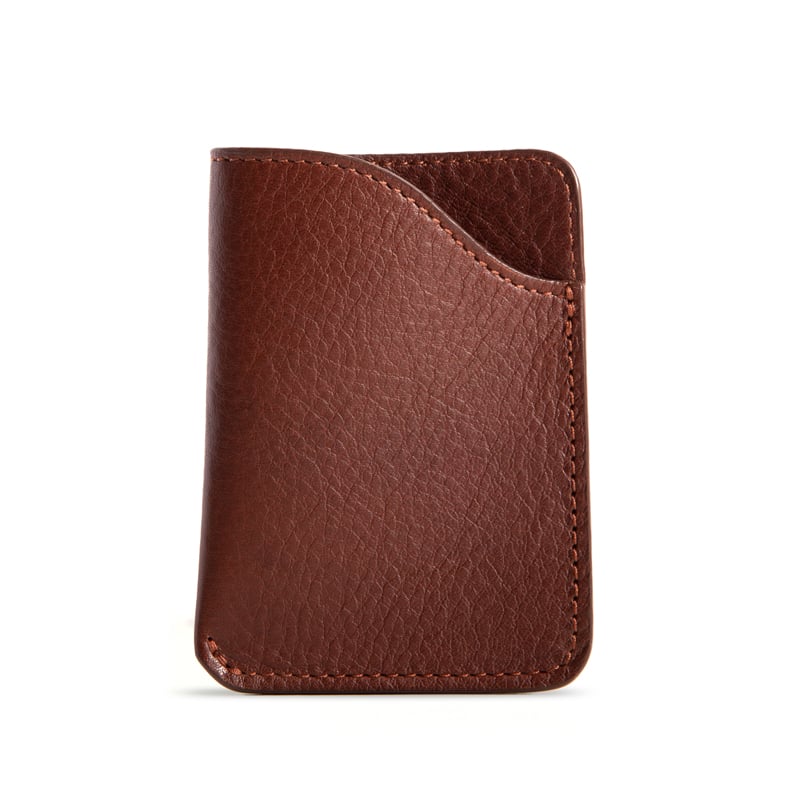 Card Wallet in Smooth Tumbled Leather
