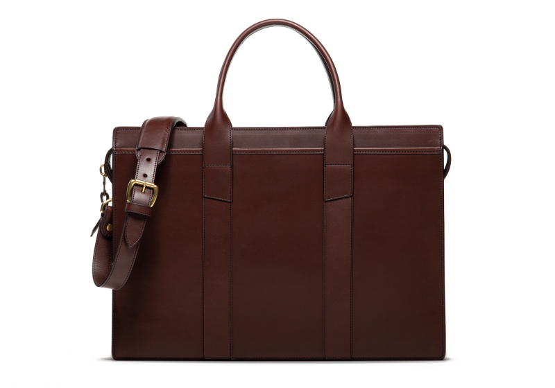 Zip-Top Briefcase-Chocolate-Single in 