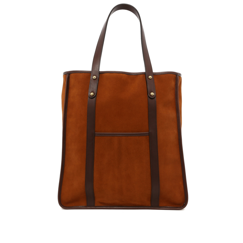 Market Tote - Sugar Almond - Suede - Lined in 