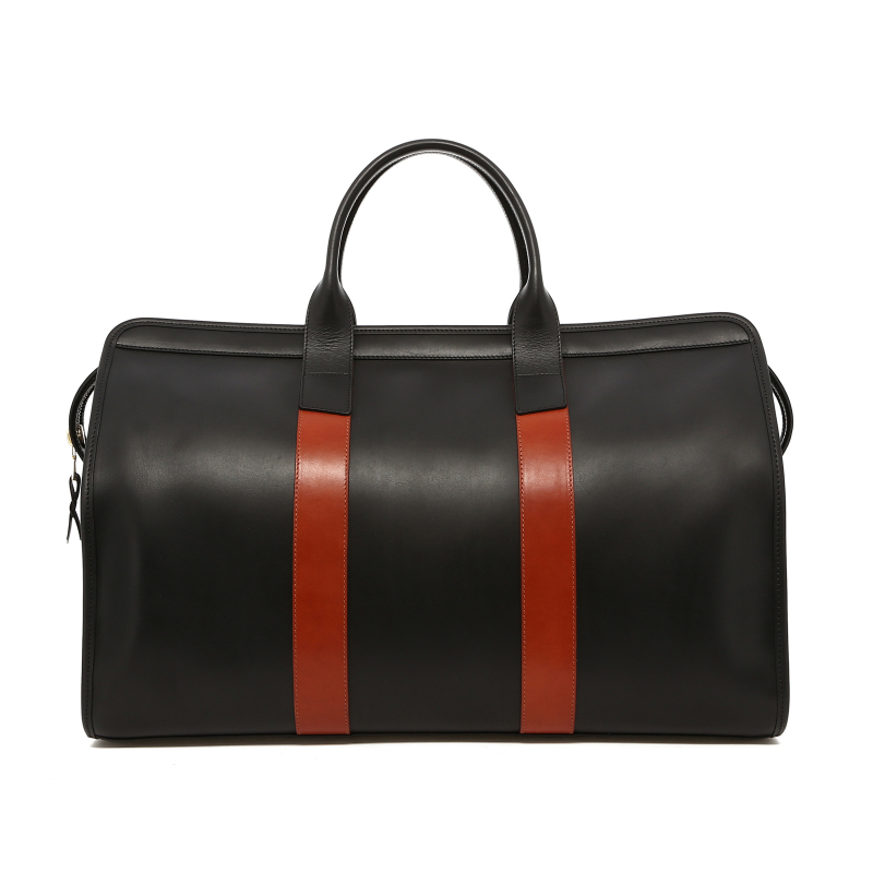 Signature Travel Duffle - Black/Chestnut - Belting Leather  in 