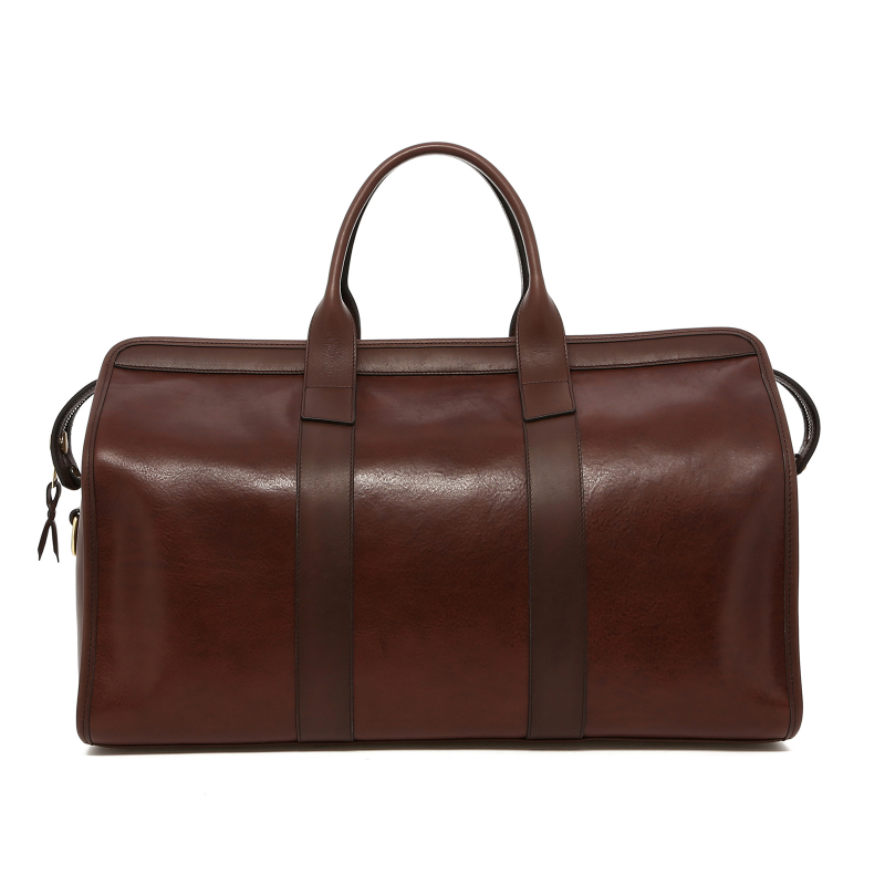 Signature Travel Duffle - Potting Soil Brown - Tumbled Leather in 