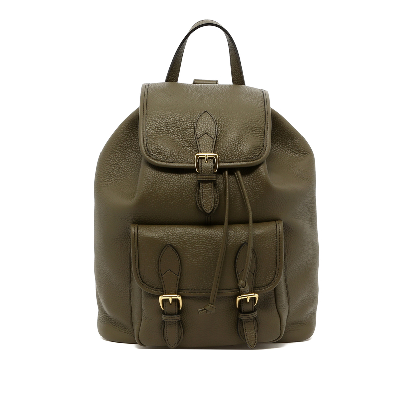 Classic Backpack - Light Military - Taurillon Leather  in 
