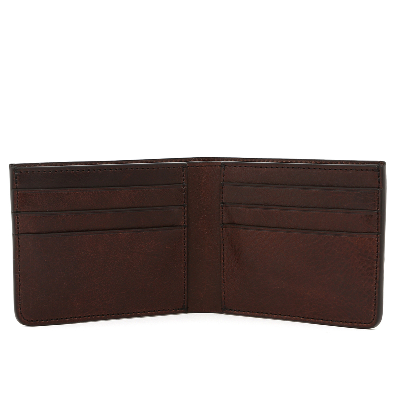 Bifold Wallet - Chocolate Alligator/Chocolate Oiled Leather in 