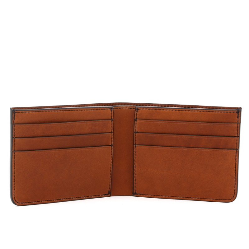 Bifold Wallet - Gingerbread - Oiled Leather  in 