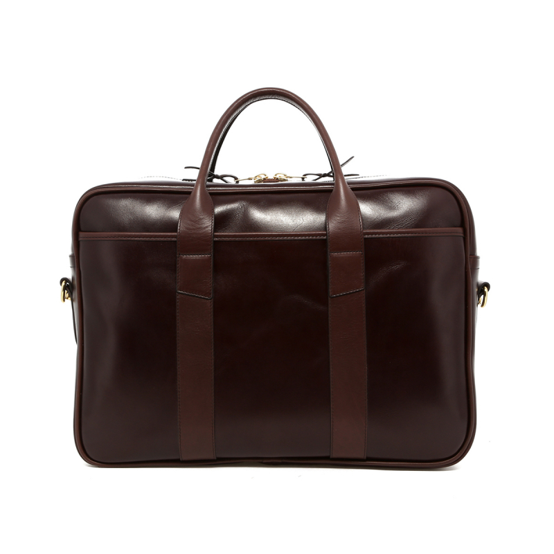 Commuter Briefcase - Seal Brown - Smooth Calf  in 