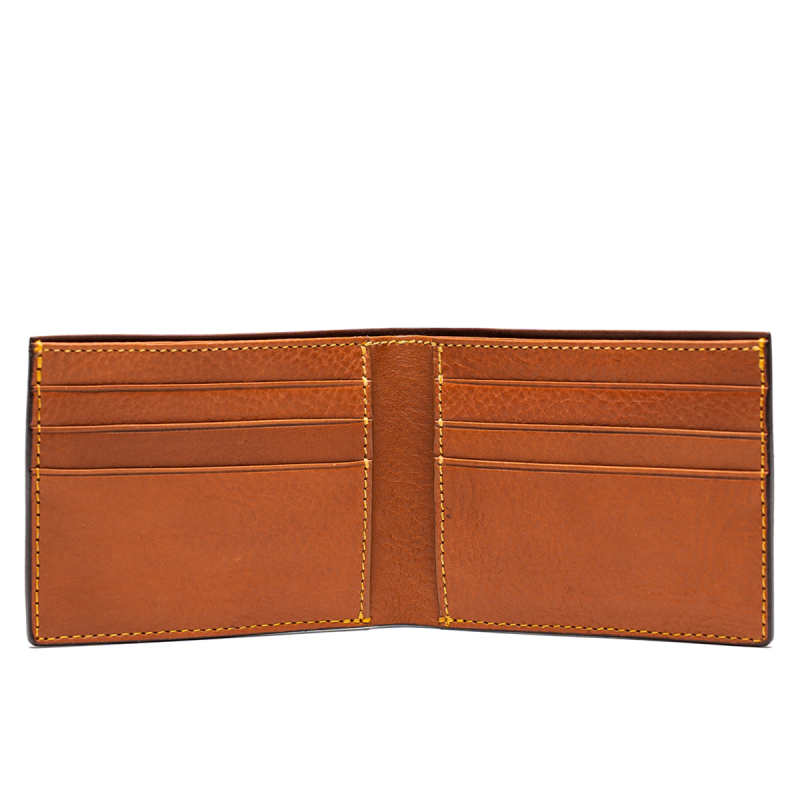 Bifold Wallet - Chestnut/Cognac - Tumbled Leather in 