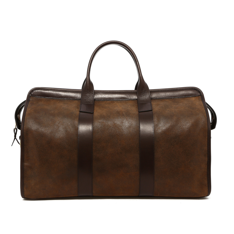 Signature Travel Duffle - Rustic Brown/Chocolate Trim - Rustic Leather  in 