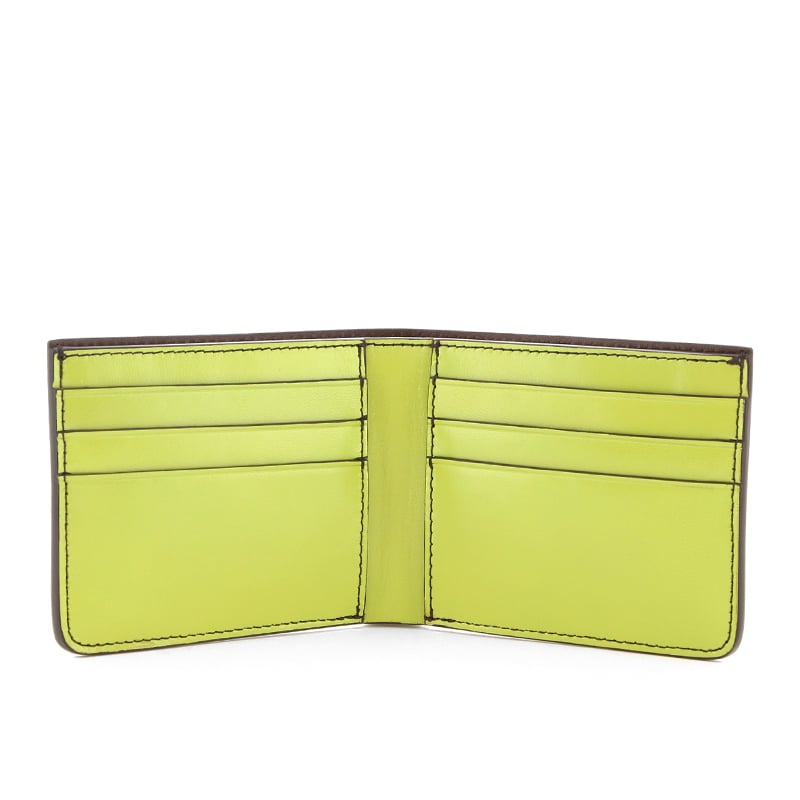 Bifold Wallet - Limeade/Chocolate Interior - Calf in 