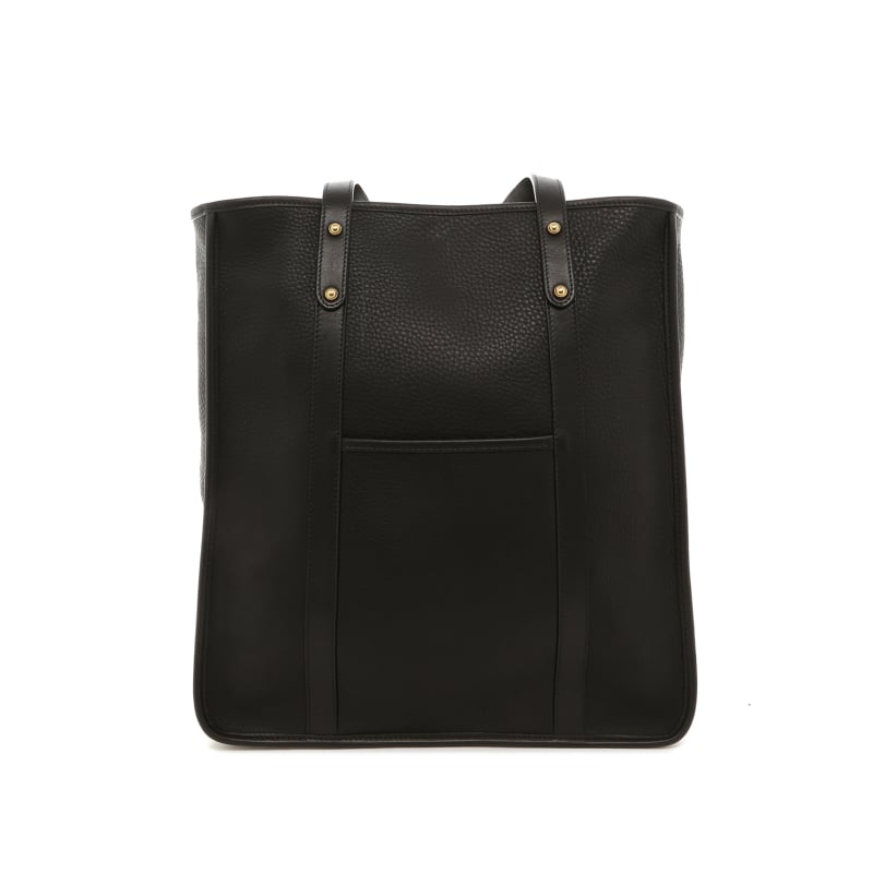 Market Tote - Black - Pebbled Leather
 in 