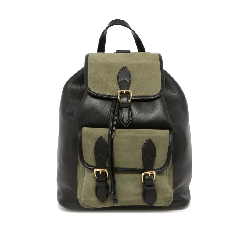 Classic Backpack - Black Tumbled / Mint Suede
 in 