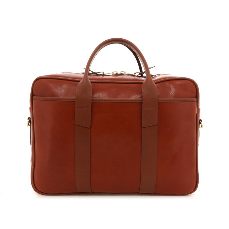 Commuter Briefcase - Potter's Clay/Light Brown - Tumbled Leather
 in 