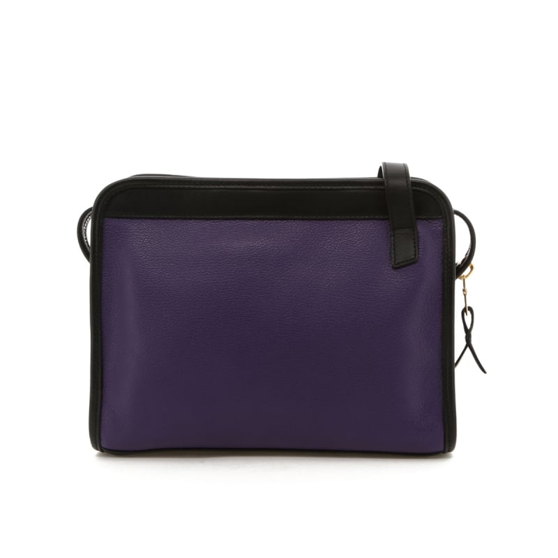 Blazer Bag - Purple/Black Trim - Goatskin in 