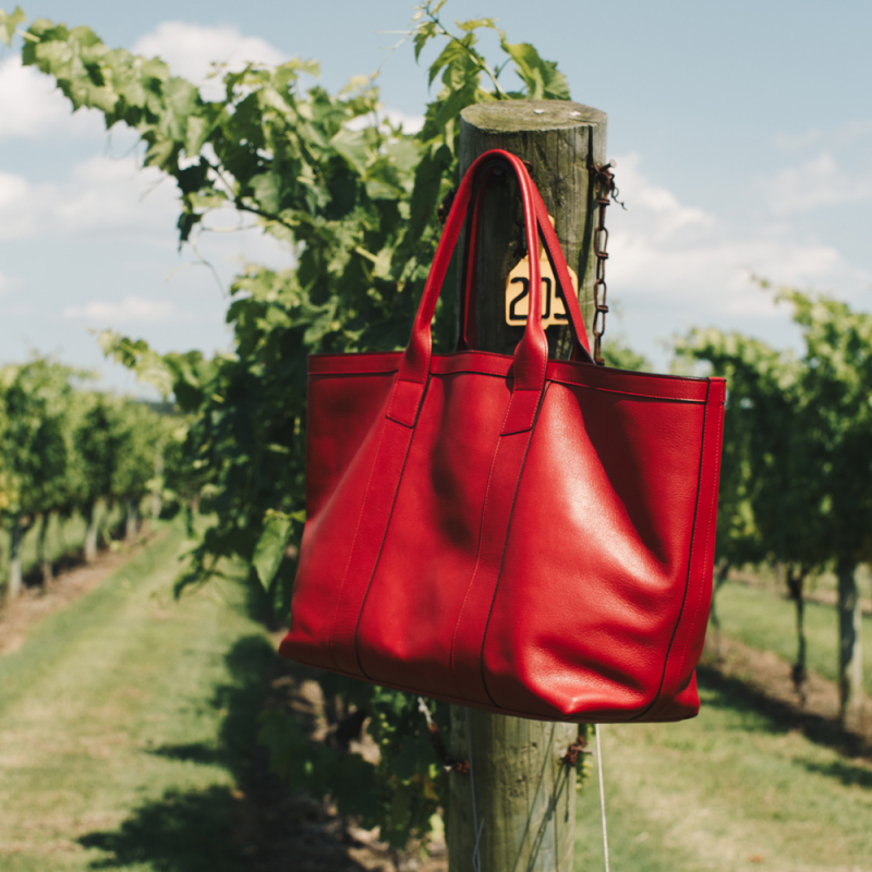 Signature Working Tote in Smooth Tumbled Leather