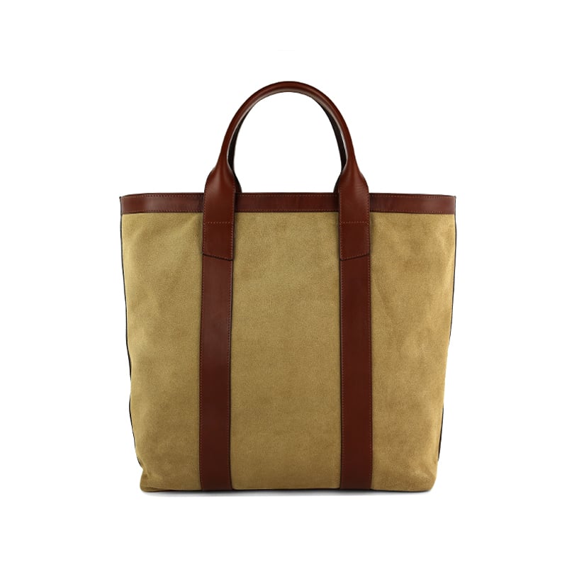Suede Tall Tote  in suede