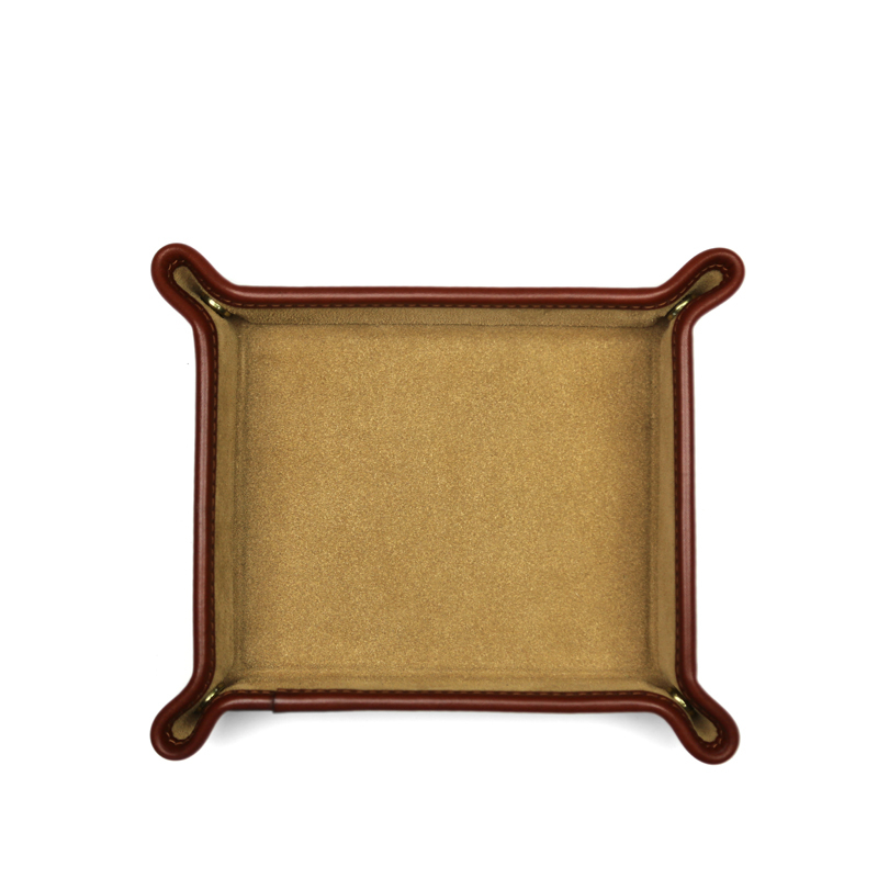 Suede Valet Tray in Suede