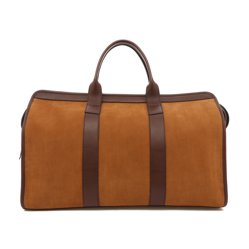 Signature Travel Duffle - Almond/Chocolate - Nubuck in 