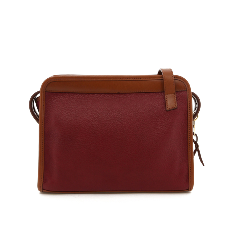 Blazer Bag - Berry/Cognac - Black Interior - Tumbled in 