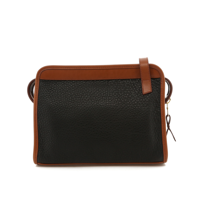 Blazer Bag - Black/Cognac Trim - Pebbled Leather in 